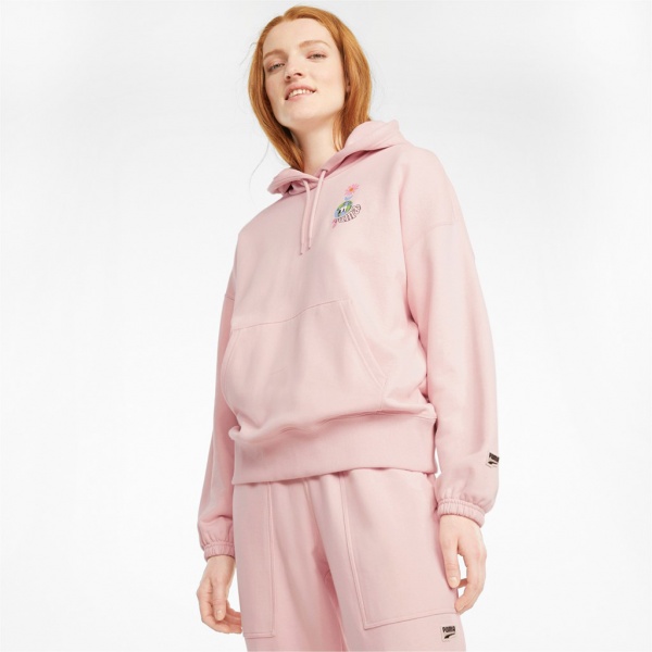 Худи Puma Downtown Graphic Hoodie 53167436 р. S светло-розовый