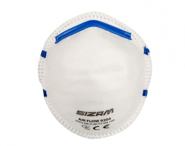 Респиратор Sizam AIR FLOW 9204 FFP2 1 шт. 35076