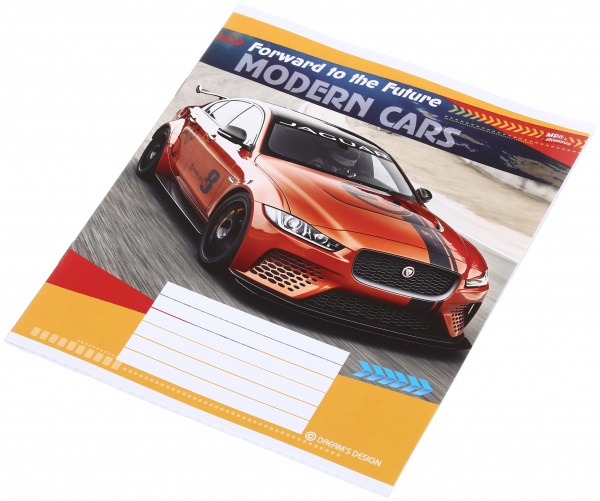 Тетрадь школьная уф-лак 18 листов в клеточку в ассортименте Мечты сбываются