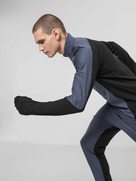 Джемпер 4F FUNCTIONAL SWEATSHIRT BLMF011 H4Z22-BLMF011-20S р. XXL чорно-сірий