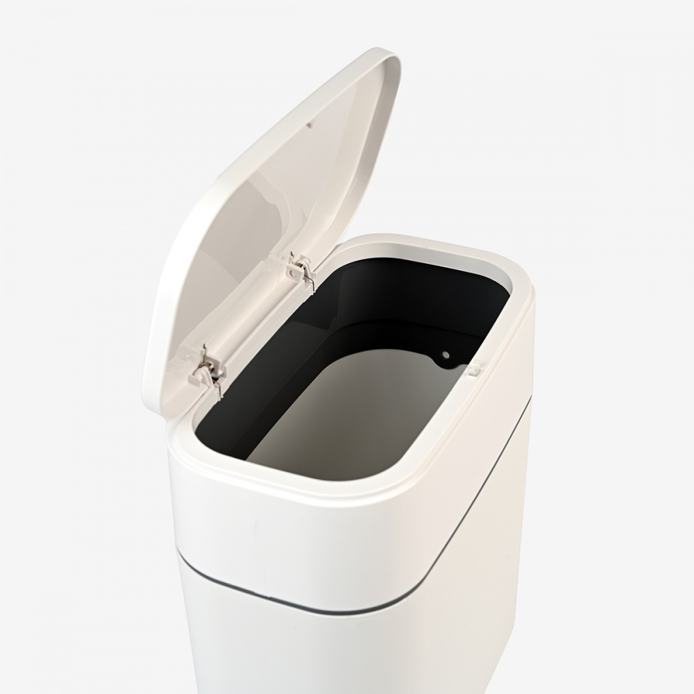 Відро для сміття MVM 10 л білий/сірий BIN-23 10L WHITE/GRAY