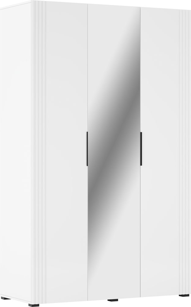 Шкаф Світ Меблів Амелия 3ДЗ 2200х1200х570 мм белый / белый глянец