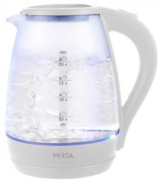 Електрочайник Mirta скляний KT-1045W 