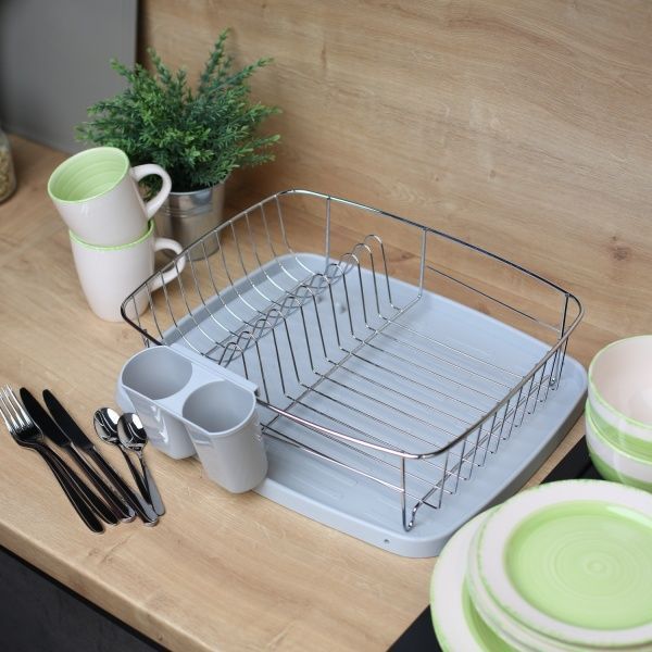 Сушка для посуды с поддоном 42х34,5х11 см Flamberg