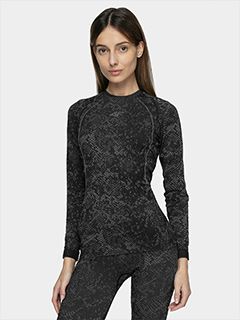 Футболка с длинным рукавом 4F D4Z20-BIDB200G-20A 2XS/XS черный