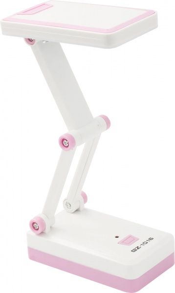 Настольная лампа офисная Oasis аккумуляторная 1.8 Вт белый с розовым GZ-1016 violet 