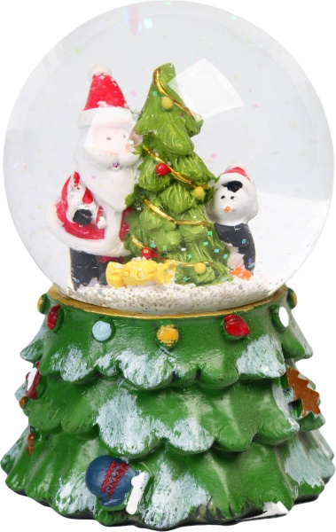 Куля новорічна Дід Мороз на ялинковій основі 8х12 см в ассортименті EPI-YLM20156 /7 