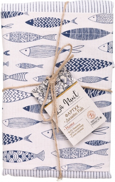 Фартук Fish синяя полоска La Nuit