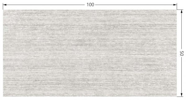 Плитка TABRIZ TILE Park Light Grey Line Relief 50x100 