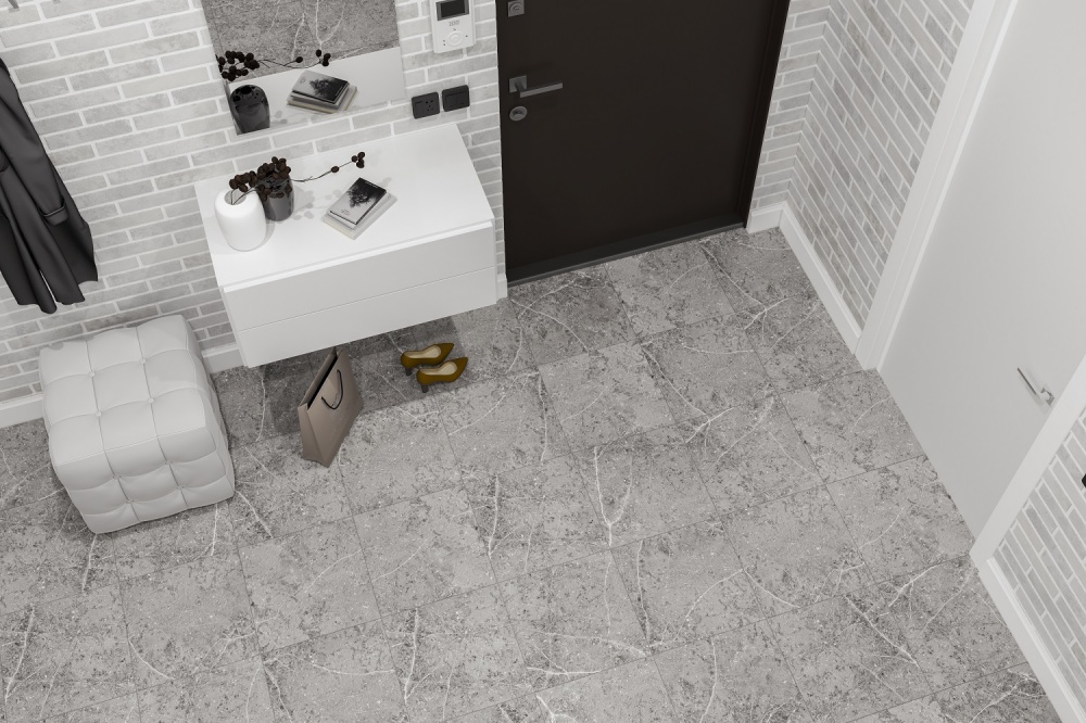 Плитка Golden Tile Rockstone grey matte RS2800 40x40 см