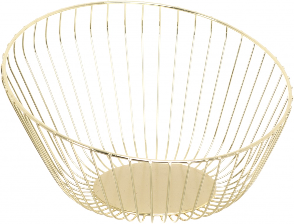 Корзинка для фруктов Flamberg Premium Aurum 25x14,5 см золотой