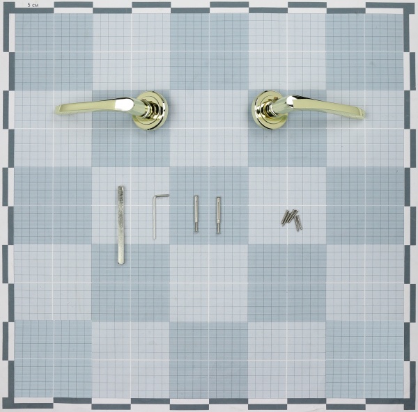 Ручка на розетці RDA Nika 5233 золотий