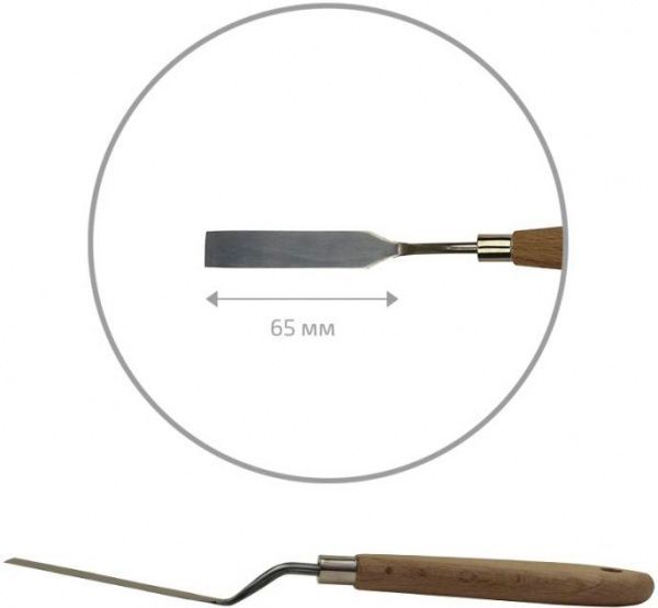 Мастихин 11908 прямоугольный 6,5 см код 1021 Rosa Start 