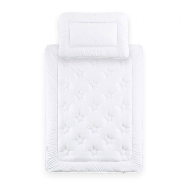 Комплект постельного белья IDEIA Кроха Енот 100х135 см белый с серым 8000012929 