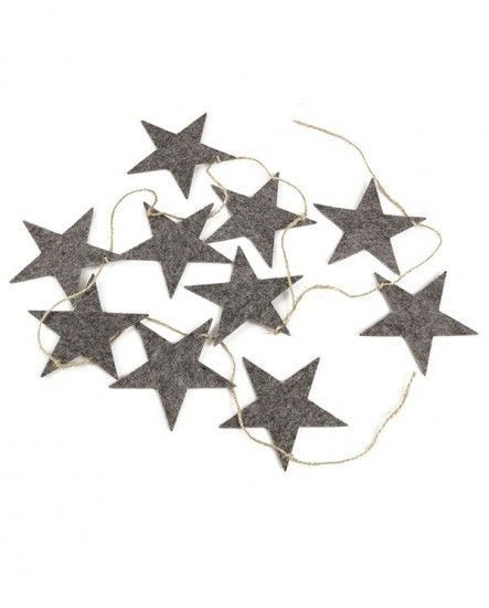 Декоративная гирлянда Звезда 1 м (войлок) 