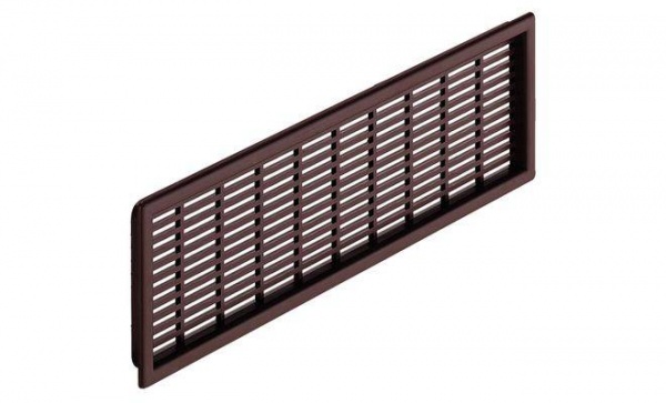 Решетка для вентиляции Hafele 175x41 мм пластик коричневый 