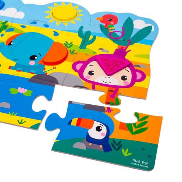 Пазл-сортер Fisher Price Maxi puzzle & wooden pieces VT1100-01