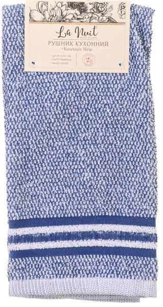 Рушник кухонний Stria 40x60 см La Nuit синій 