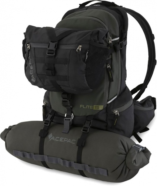 Рюкзак AcePac Flite B-G велосипедный 85962532063XX 6 л черно-серый