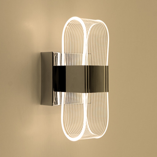 Бра Luminaria 1x12 Вт прозрачный/хром LUMIERA SQUARE 12W S CHROME 