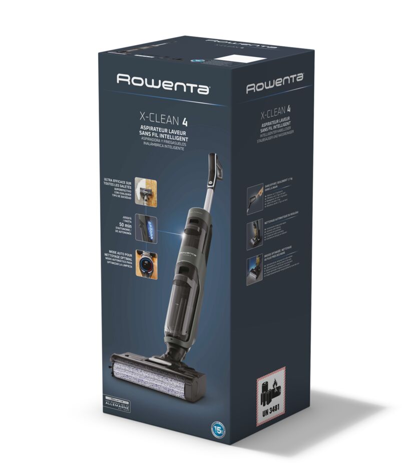 Пылесос моющий Rowenta X-CLEAN 4 GZ5037WO grey