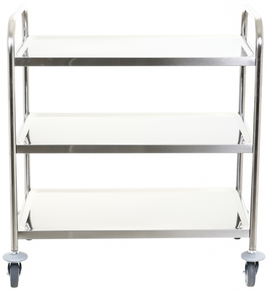 Тележка сервировочный 3 полки UFB 860x530х950 мм нержавеющая сталь