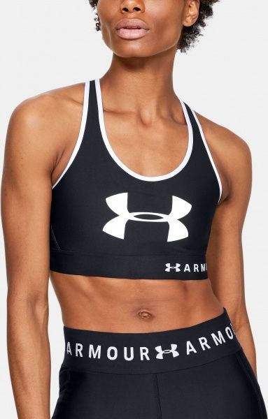 Бра Under Armour Armour Mid Keyhole Graphic 1344333-002 S чорний