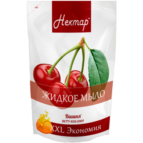 Мыло жидкое Нектар Вишня doy-pack 500 мл