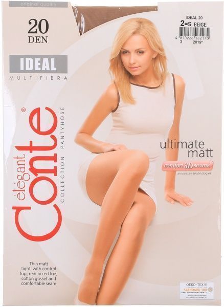 Колготки Conte IDEAL 20 den Beige р. 2 бежевый 
