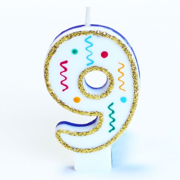 Свічки для торта Party House цифра «9» 1 шт.