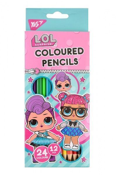 Олівці кольорові «LOL» 12/24 290574 YES