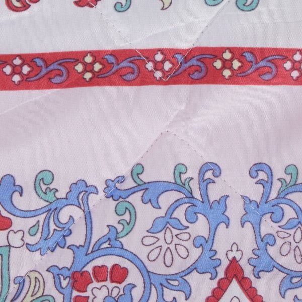 Покривало стьобане Печворк 2409 160x215 см рожевий із бежевим 