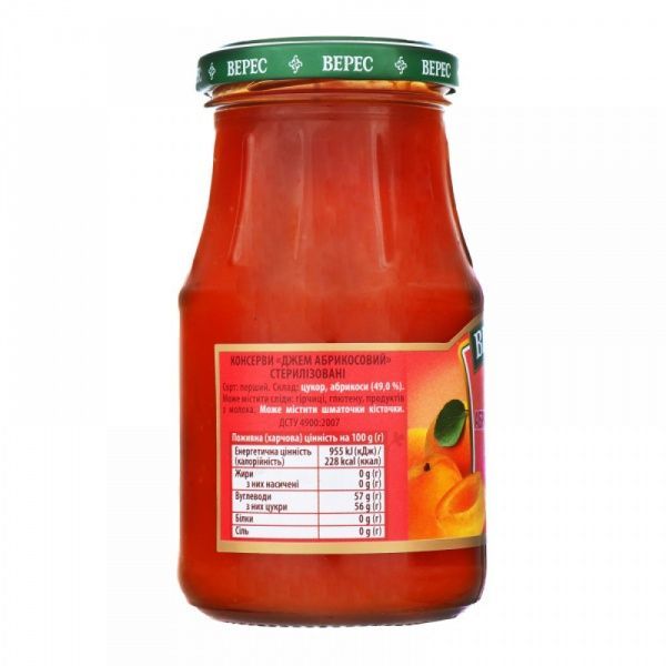 Джем Верес абрикосовый 370 г