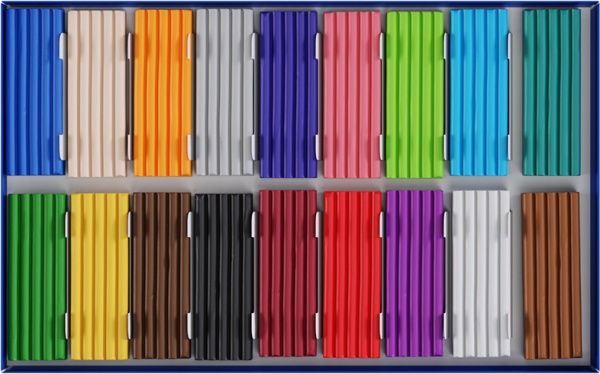 Пластилін класичний 16 кольорів зі стеком 320 г 281034 Гамма