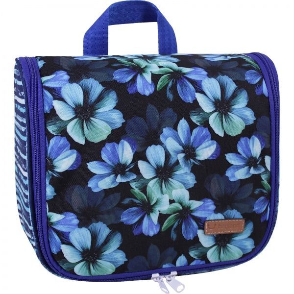 Косметичка Bagland Цветы 4,5 л синий суб.862 (721664) 