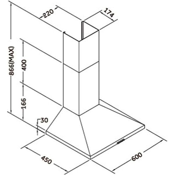 Витяжка Pyramida BF 60 M IX