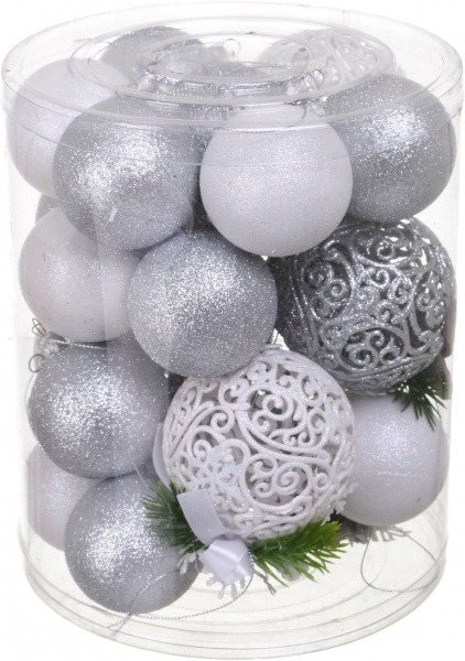 Набор елочных шаров Комплект № 81 d 80 мм 23 шт./уп.