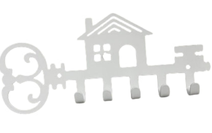 Ключница Ключ 18х20 см белый (КЛ-2009502)