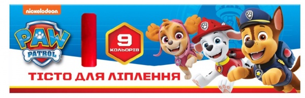 Набор для лепки Paw Patrol с 9 цветов по 15 г 123004
