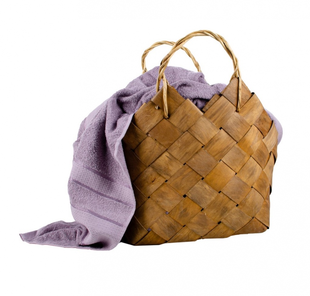 Простынь махровая 200x220 см фиолетовый ТЕКС