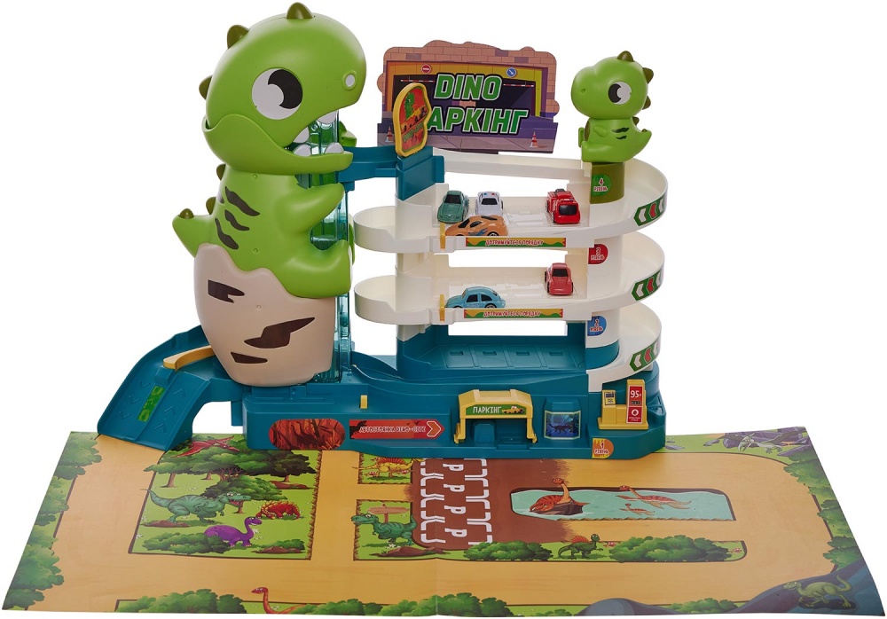 Ігровий набір ZIPP Toys Dino паркінг електричний (6 машинок) 532.01.26
