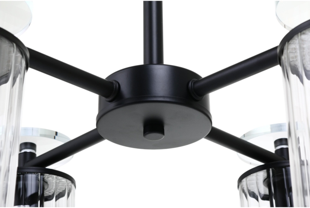 Люстра потолочная Sensio Aries 4x40 Вт E14 черный ALG-74590/4