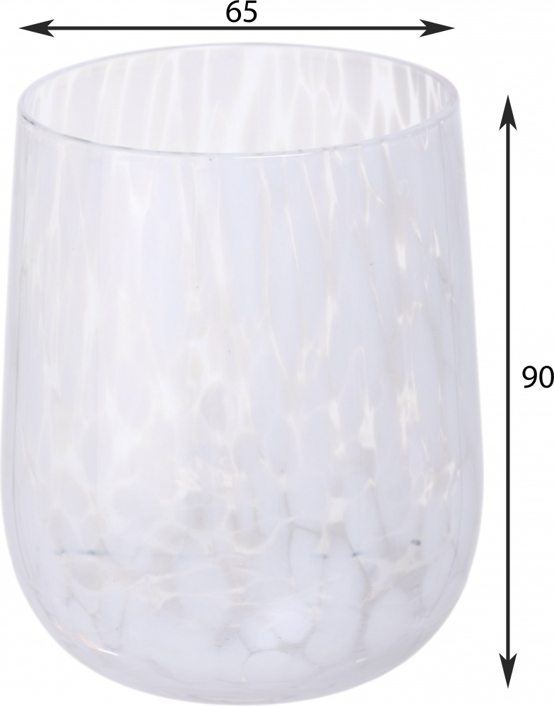 Стакан низкий Maxmark Aqua Viera белый 295 мл 1 шт.