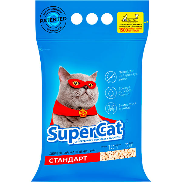 Наповнювач Super Cat Стандарт 3 кг синій