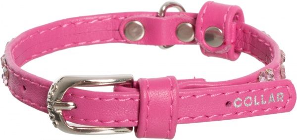 Ошейник WAUDOG Glamour со стразами Цветок 9 мм 19-25 см 32537