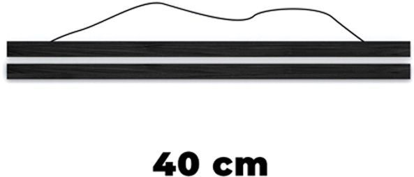 Набір планок дерев'яних 40 см чорний 4 шт. 1DEA.me 