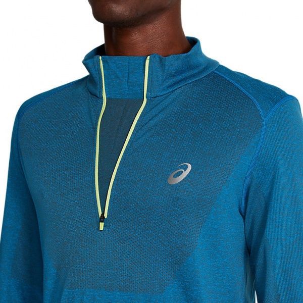Джемпер Asics RACE SEAMLESS 1/2 ZIP 2011A983-402 р. L голубой