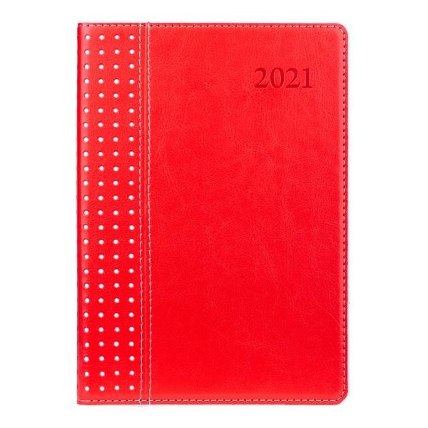 Щоденник А5 Destiny 2021 червоний Leo Planner