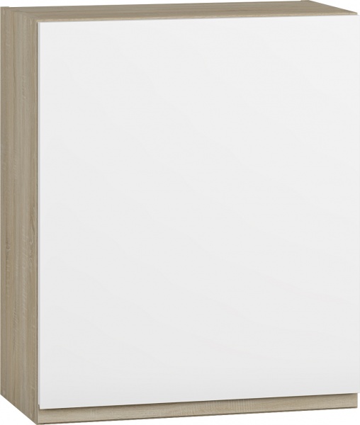 Шафа верхня МС Джетта 60х72х31,7 см, білий діамант/дуб сонома Грейд