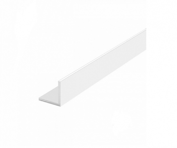 Кутник алюмінієвий Braz Line 20x20x1,5 мм 2700 мм декоративний RAL 9016